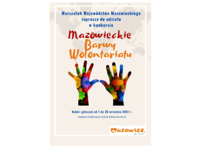 XI edycja konkursu „Mazowieckie Barwy Wolontariatu”