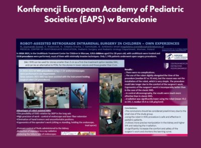 Konferencji European Academy of Pediatric Societies (EAPS) w Barcelonie