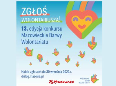 XIII edycja konkursu „Mazowieckie Barwy Wolontariatu”