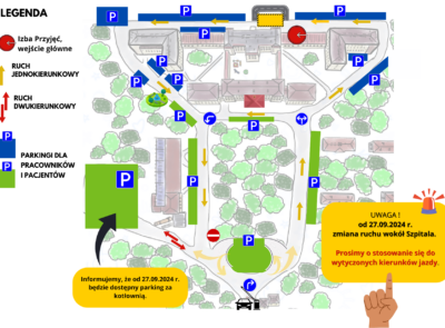 Docelowa organizacja ruchu na terenie Szpitala