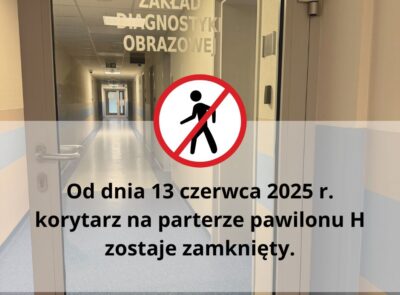 Uwaga, tymczasowe utrudnienia w pawilonie H!